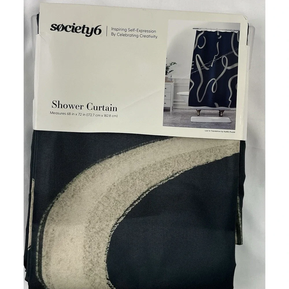 Society6 Shower Curtain Lost In‎ Translation Kaitlin Purple 69